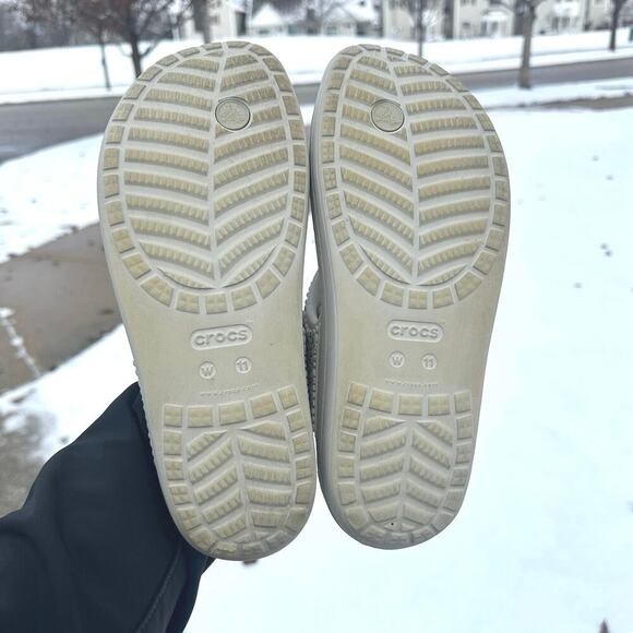 Crocs Sloane Women’s Embellished Flip Flops‎ Size 11 White - Picture 6 of 9